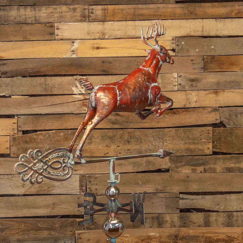 3D Full Body Jumping Deer Weathervane