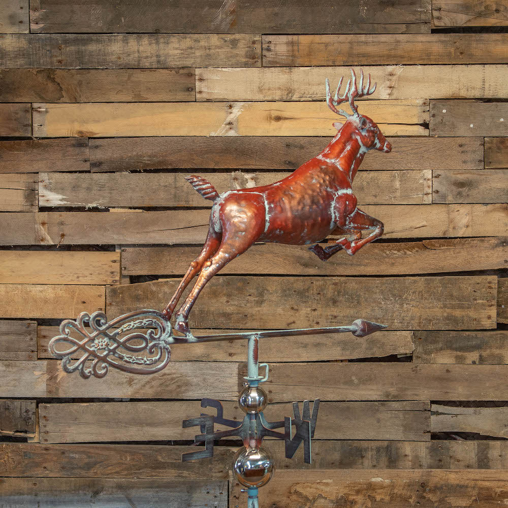 3D Full Body Jumping Deer Weathervane