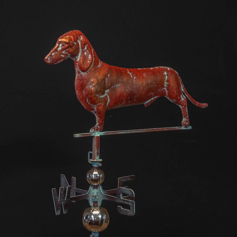 2D Dachshund Weiner Dog Weathervane
