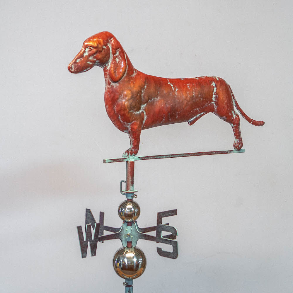 2D Dachshund Weiner Dog Weathervane