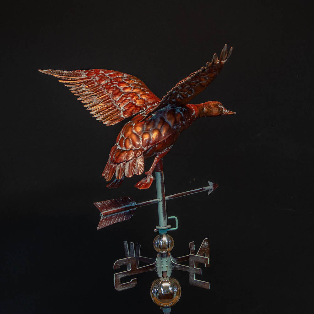 3D Full Body Flying Mallard Weathervane