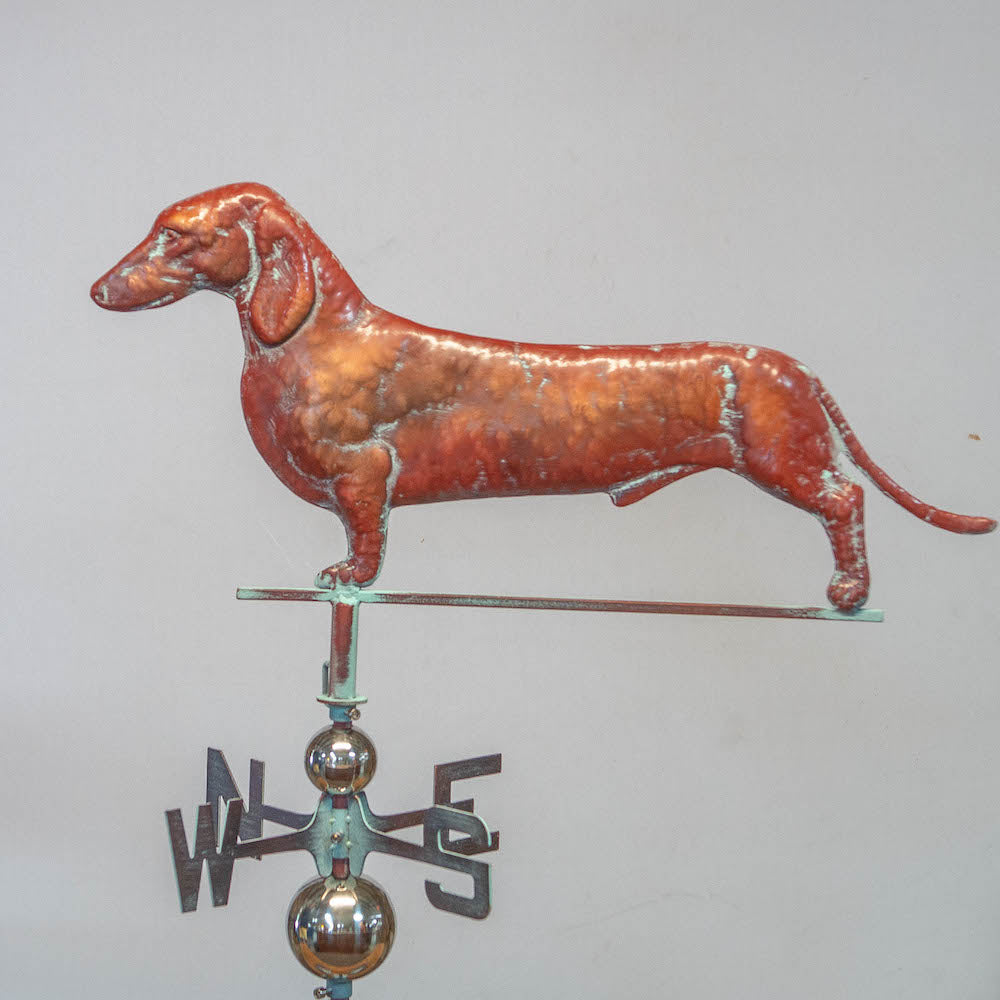 2D Dachshund Weiner Dog Weathervane