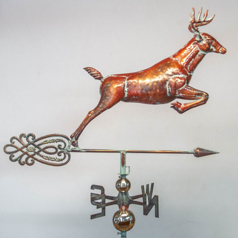 3D Full Body Jumping Deer Weathervane