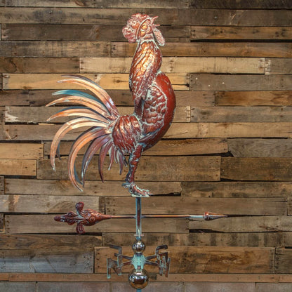 3D Full Body Crowing Rooster Weathervane